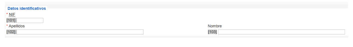 datos identificativos