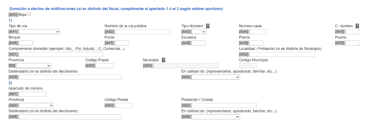 direcion de notificaciones y fiscal