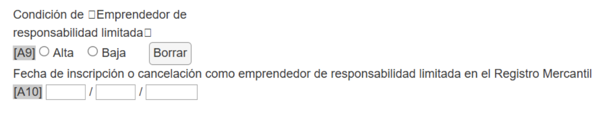 emprendedor de responsabilidad limitad