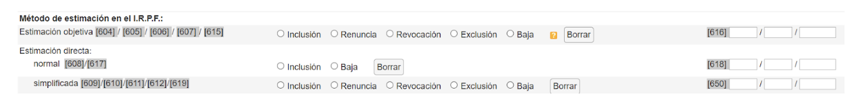 metofo estimacion irpf