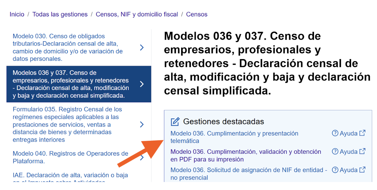 Cumplimentación y presentación telemática redeme