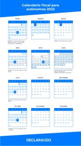 calendario autonomo 2022