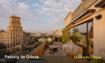 terraza del cowork en Barcelona