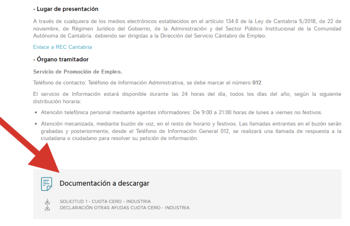 descargar documentacion cuota cero