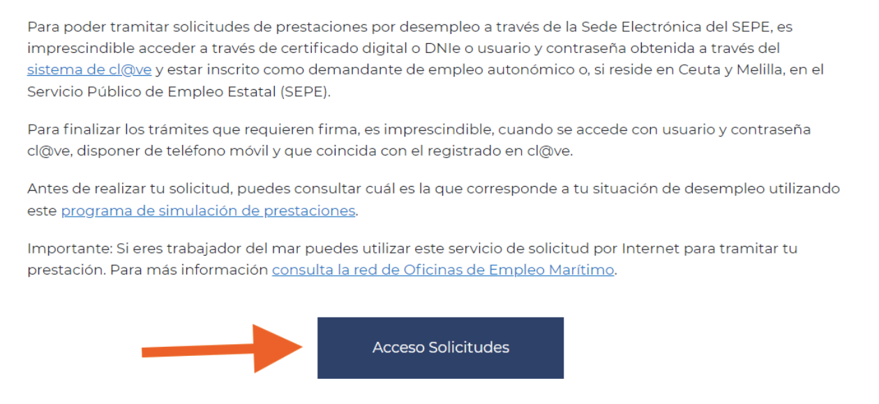 Acceso Solicitudes