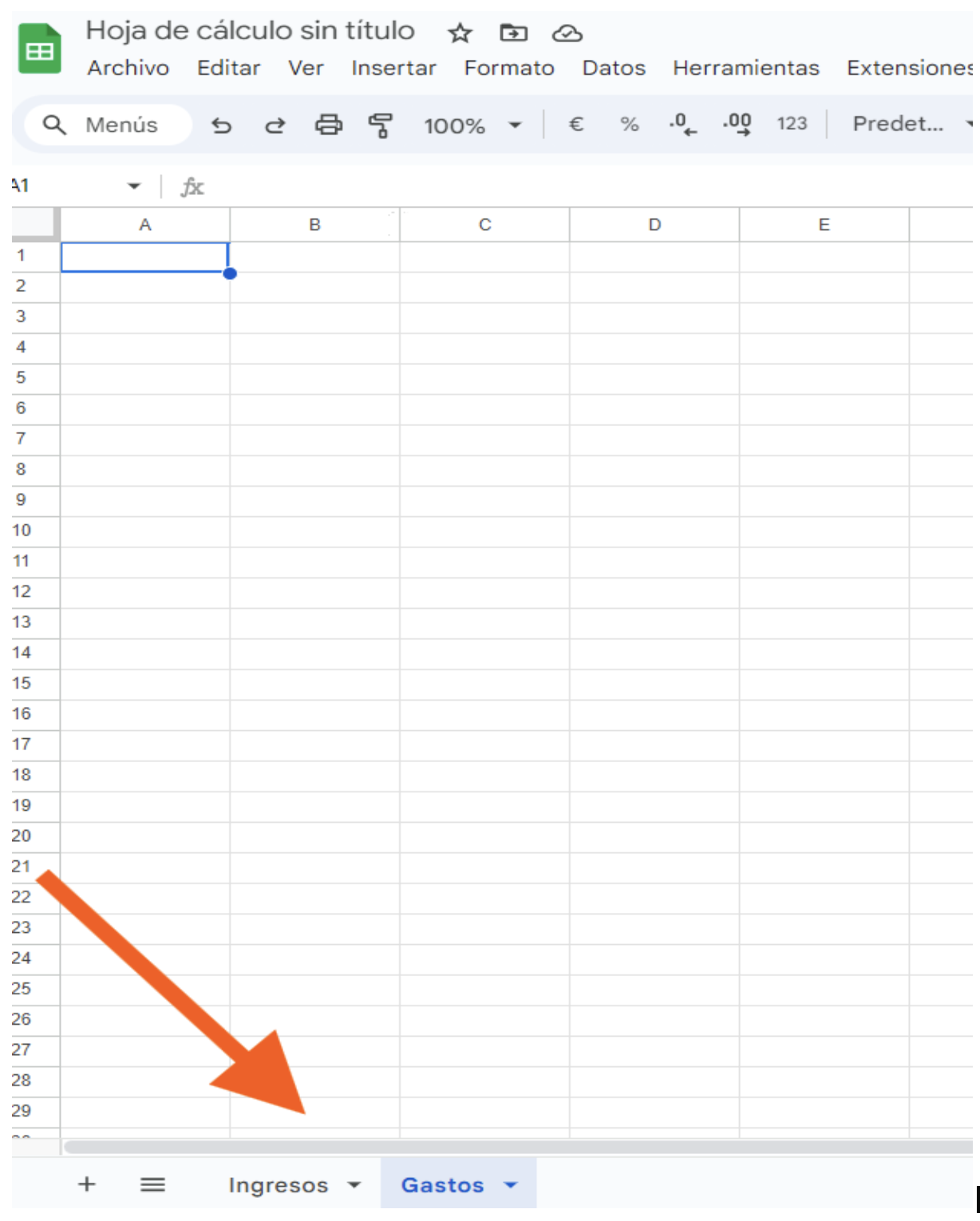 pestañas distintas excel