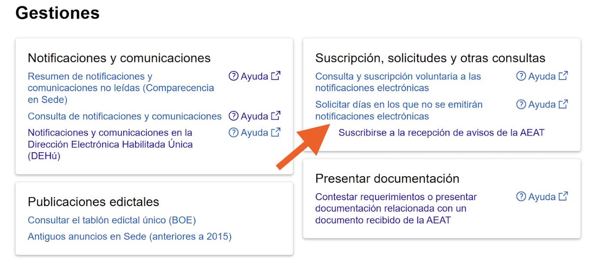 dirección electrónica habilitada notificaciones hacienda