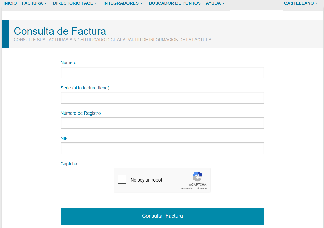 En FACe puedes consultar el estado de tus facturas electrónicas enviadas a la Administración.