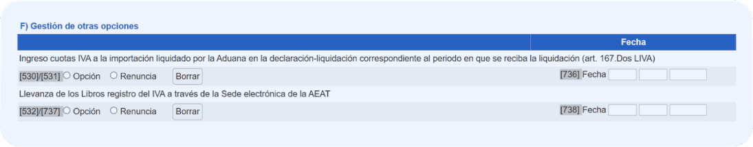 Cómo rellenar el modelo 036: casilla 532